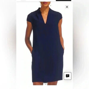 Paige Crepe Shift Dress Whistles black